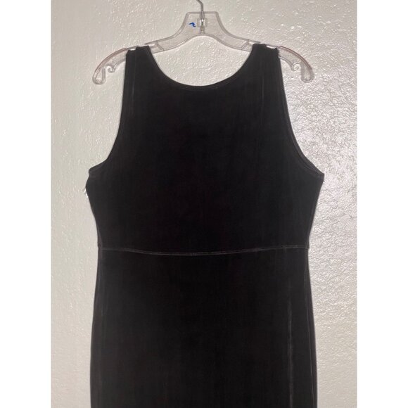 Carole Little Black Velvet Dress & Glitter Cardigan Set Size 10 Career VTG Y2K - Picture 15 of 16